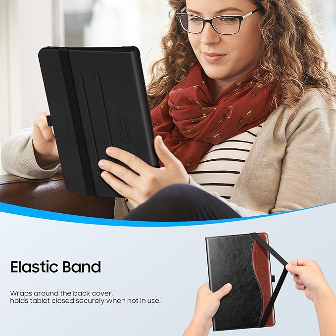 Fintie Case for Samsung Galaxy Tab A9 Plus/A9+ 5G 11 Inch 2023 Model (SM-X210/X216/X218), Multi-Angle Viewing Smart Stand Back Cover with Pocket Auto Wake/Sleep, Dual Color