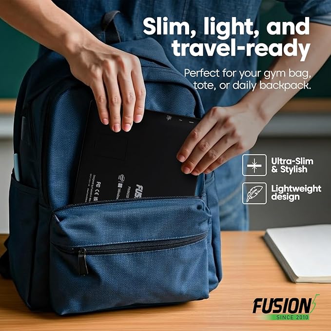 Fusion5 Built in USA 10.1” Windows 11 Professional Full HD Tablet PC - 8GB RAM 256GB SSD, Ultra Slim, Intel Quad-Core, 10 Inch Windows Tablet, USB, HDMI - 2 Year Full Warranty with Accidental Damage