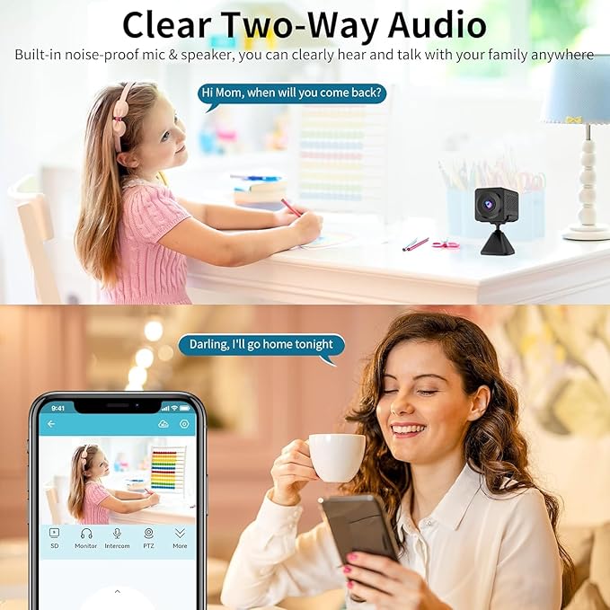 VSTARCAM 3MP Security Camera, Built-in Battery, Low-Light Full-Color Night Vision, Motion Detection, Siren, 2-Way Audio, Remote Viewing, Cloud & SD Card Storage (up to 256GB)