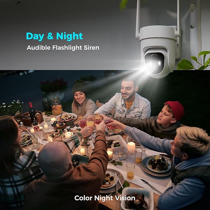 Vicohome 4CQ4 2K AI Solar Security Camera Wireless Outdoor, Battery Powered Cam, Color Night Vision, Two Way Audio, Motion Detection, Easy to Setup, Audible Flashlight Siren 180 Days Exchange Policy