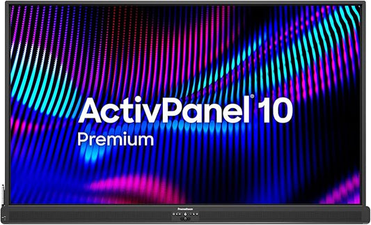 Promethean ActivPanel 10 Premium 75" High Specification Digital Whiteboard for Office or Classroom, 4K UHD, OS Flexible Device, Panel Included, 3 Year Onsite Support