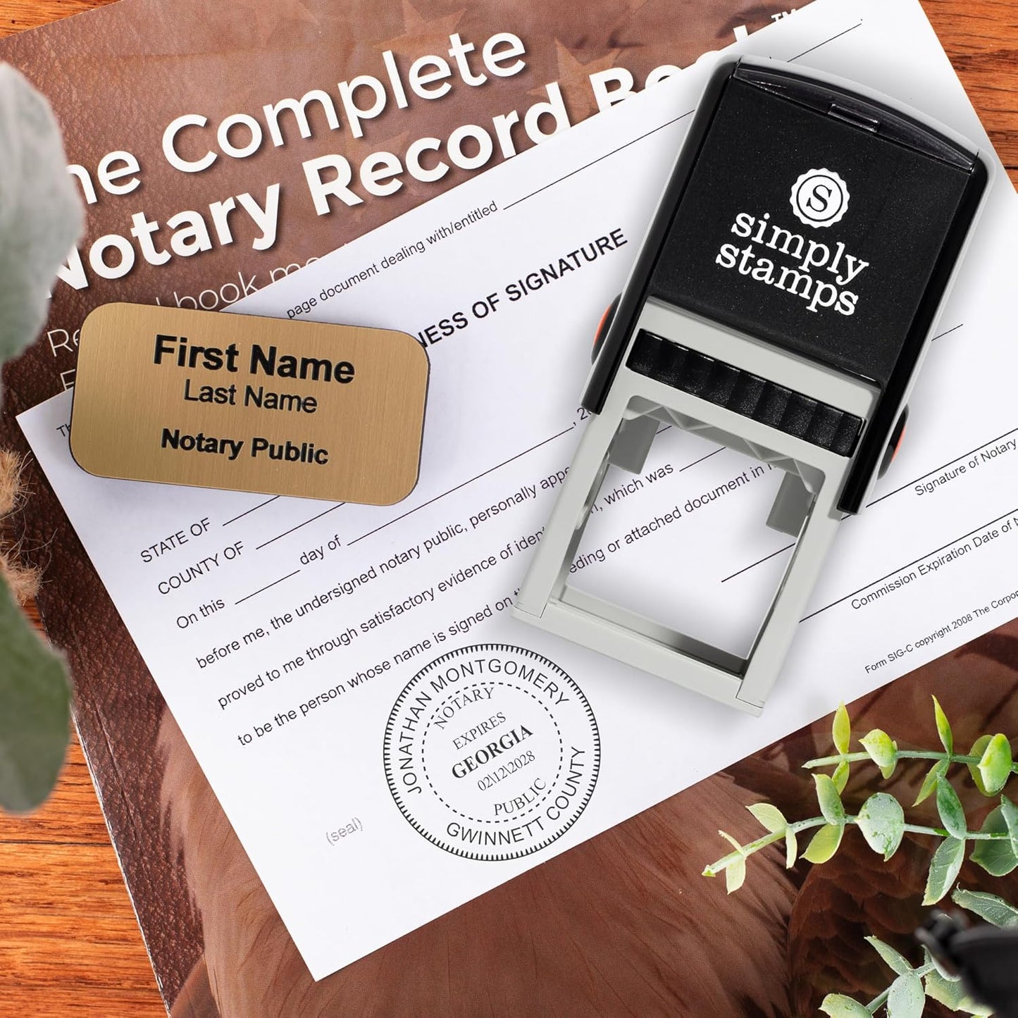 Michigan Round Notary Stamp | Official State Notary Stamp | Official Seals | Meets State Specifications (Michigan, Round Stamp)
