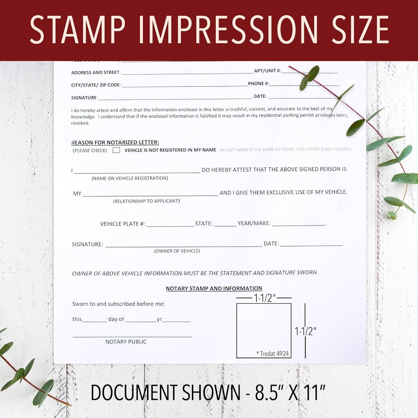 Maryland Round Notary Stamp | Official State Notary Stamp | Official Seals | Meets State Specifications (Maryland, Round Stamp)