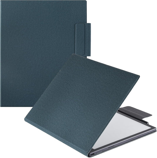 BOZHUORUI Case for 10.3" Boox Tab Ultra C Pro ePaper Tablet | with Sleep/Wake | Magnetic Adsorption | Pen Clasp Design | Thin & Light | PU Leather Smart Cover (Pine Green)