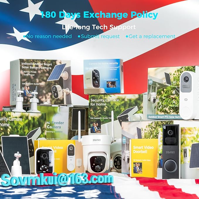 Vicohome QB 2K AI Solar Security Camera Wireless Outdoor, Battery Powered Cam, Two Way Audio, Motion Detection, Color Night Vision, Easy to Setup, Audible Flashlight Siren, 180 Days Exchange Policy
