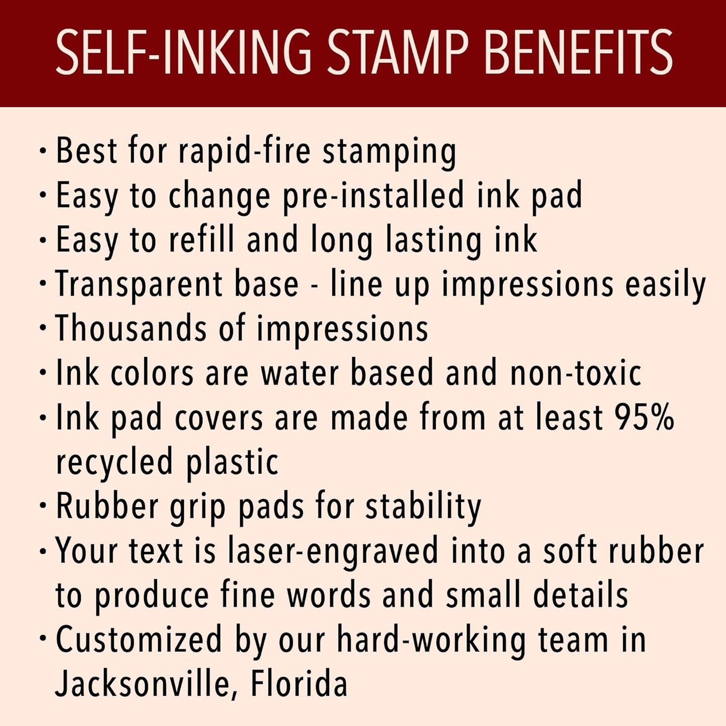 Generic Notary Acknowledgement Stamp | Official State Notary Stamp | Official Seals | Meets State Specifications (Acknowledgement Stamp, Rectangular Stamp)