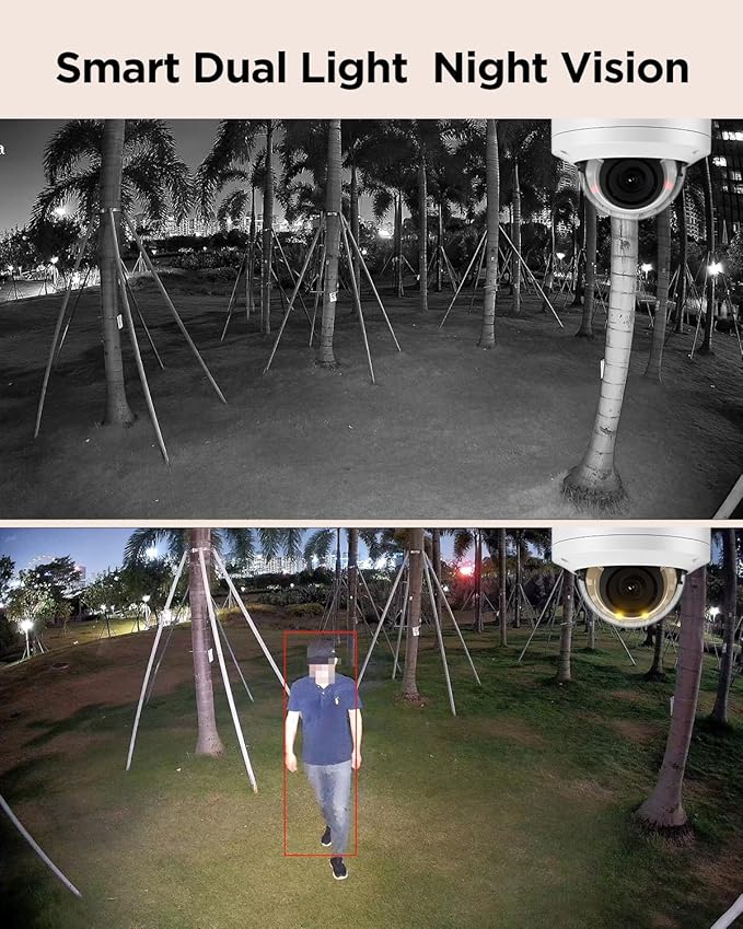 16 Channel PoE Security Camera System, 16Pcs 5MP Wired IK10 Vandal Dome Camera Outdoor, Human Detection, Smart Color Night Vision, 2 Way Audio, 4K NVR 4TB HDD for 24-7 Recording, PD54Y1616-5M