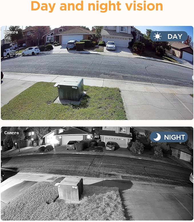 4 Camera Security System, 4X 5-Megapixel Wired IP Dome PoE Cameras Outdoor with AI Person Detection, Built-in Mic, Remote Access, 4K 8 Channel NVR 2TB HDD for 24-7 Recording, PD93A0408-5M