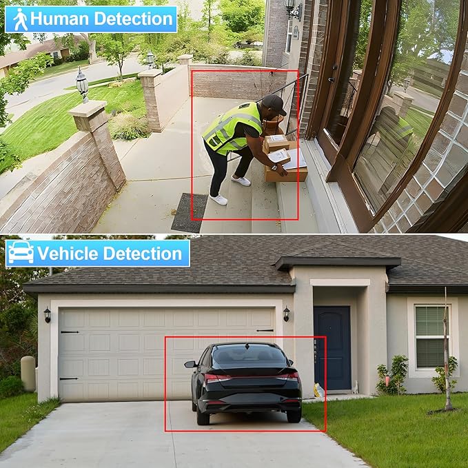 8MP Bullet IP PoE Camera, Smart Dual Light Security Camera, Color Night Vision, Waterproof Outdoor IP67, Two-Way Audio, Wide Angle 110° 2.8mm Lens, Human Vehicle Detection, INB8BD37Y